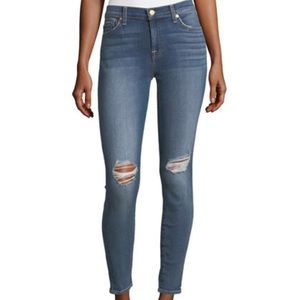 7 For All Mankind Gwenevere Destroyed Ankle Jeans